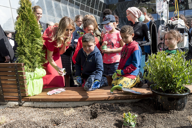 People learning to garden